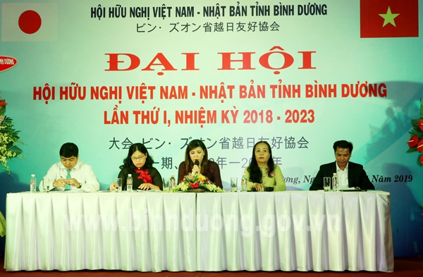 Đại hội Hội Hữu nghị Việt - Nhật tỉnh Bình Dương lần thứ I, nhiệm kỳ 2018-2023