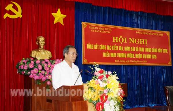 Tổng kết công tác kiểm tra, giám sát và thi hành kỷ luật Đảng năm 2018