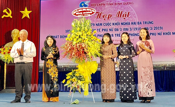 Hội Liên hiệp Phụ nữ tỉnh Bình Dương họp mặt kỷ niệm 109 năm Ngày Quốc tế Phụ nữ